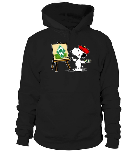 Snoopy drawing Werder Bremen Hoodie Unisex
