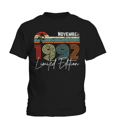 30 Years November 1992 Vintage Limited Edition Kids T-Shirt