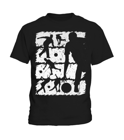 Bowling Player Silhouette Bowl Kids T-Shirt