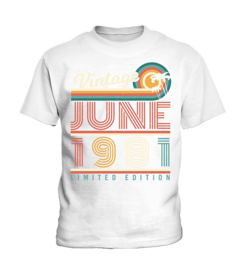 Retro June 1981 Kids T-Shirt