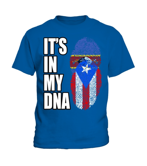 Swazi And Puerto Rican Vintage Heritage DNA Flag Kids T-Shirt