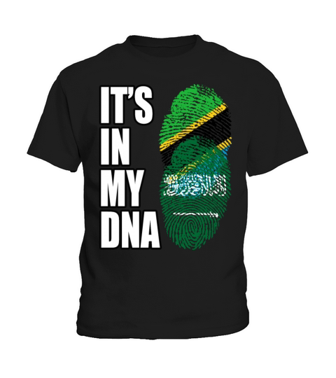 Tanzanian And Saudi Arabian Vintage Heritage DNA F Kids T-Shirt