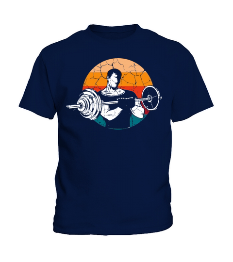 Vintage Body Builder Strong Person Gift Kids T-Shirt