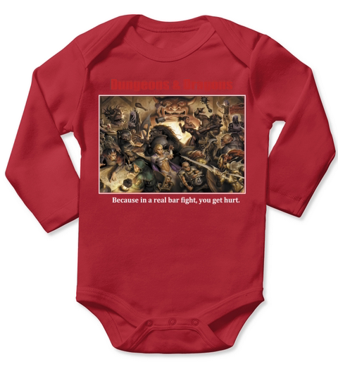 Dungeons and Dragons Long Sleeve Baby One-Piece