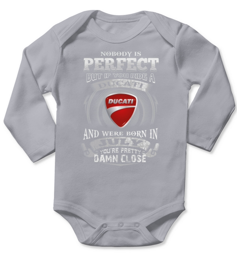 FAHREN SIE EINEN DUCATI JULI Long Sleeve Baby One-Piece