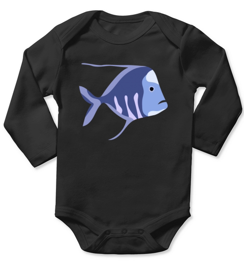Ocean creatures  21 Long Sleeve Baby One-Piece