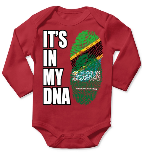 Tanzanian And Saudi Arabian Vintage Heritage DNA F Long Sleeve Baby One-Piece