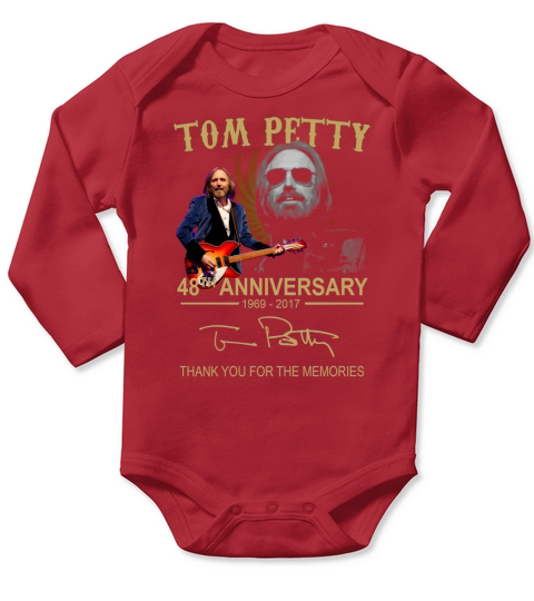 Tom Petty 48th anniversary 1969-2017 signed thank you memories shirt Long Sleeve Baby One-Piece