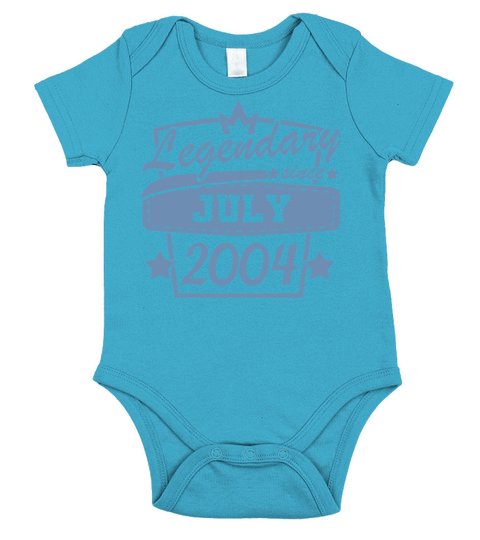 18th Birthday Sayings Boys Girls July 2004 Short Sleeve Baby One-Piece