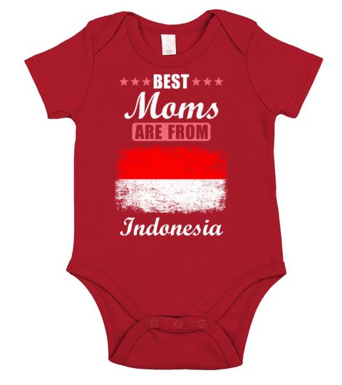 Best Moms are from Indonesia Short Sleeve Baby One-Piece