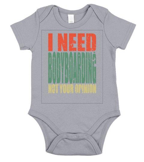 Bodyboarding Saying Funny Short Sleeve Baby One-Piece