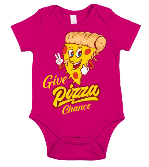 Funny baby shower or family pizza night toddler Short Sleeve Baby One-Piece