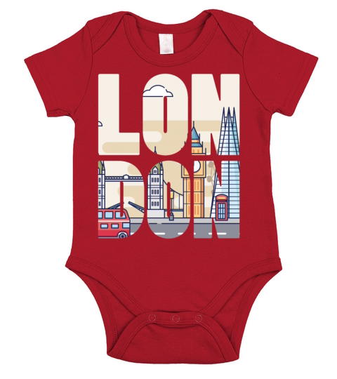 London Short Sleeve Baby One-Piece