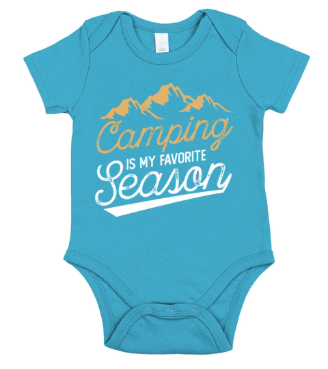 mping Is My Favorite Season Vacation Trip Outdoor Short Sleeve Baby One-Piece