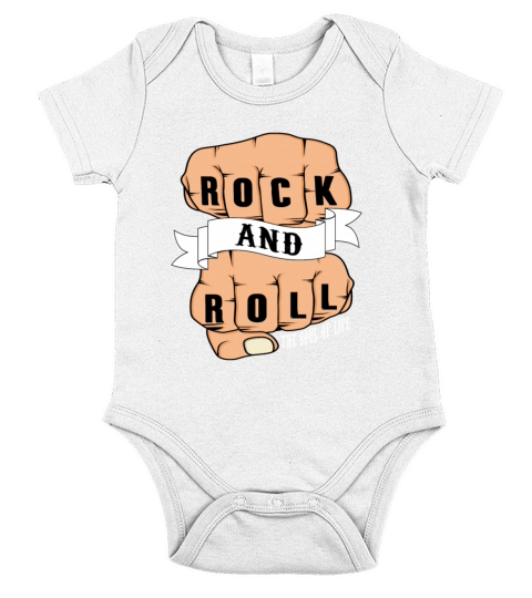 Musician Rockn Roll Guitar Hard Rock Short Sleeve Baby One-Piece