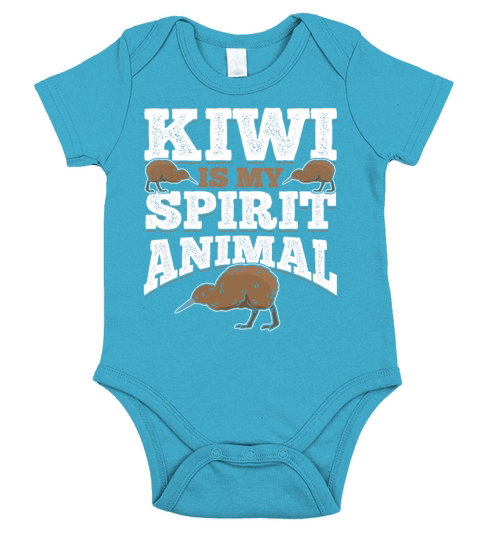 New Zealand Kiwi Bird Lover I Kiwi Is My Spirit Short Sleeve Baby One-Piece