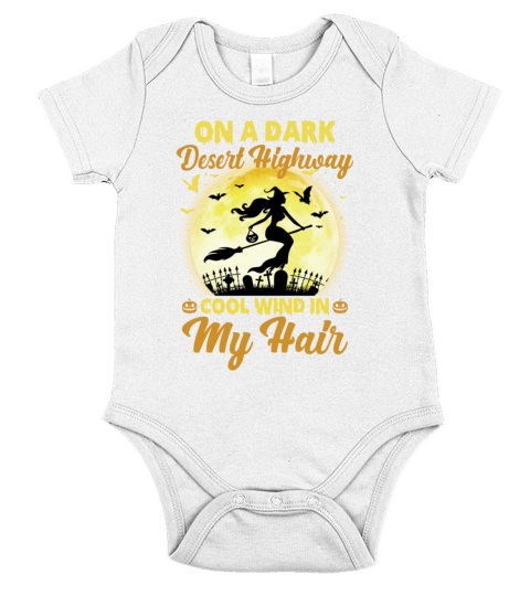On A Dark Desert Highway Cool Wind In My Hair Short Sleeve Baby One-Piece