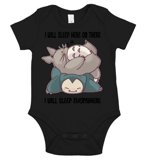 Sleeping Totoro Snorlax Women T-Shirt2 Short Sleeve Baby One-Piece
