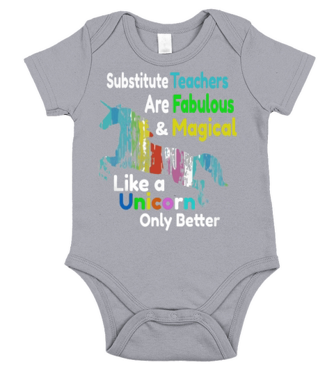 Substitute Teacher Short Sleeve Baby One-Piece