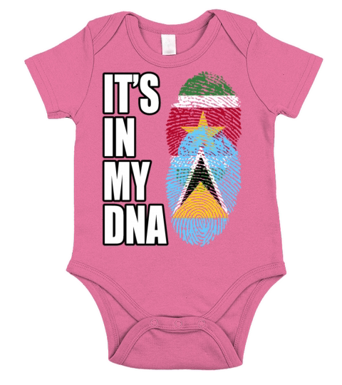 Surinamese And Saint Lucian Vintage Heritage DNA F Short Sleeve Baby One-Piece