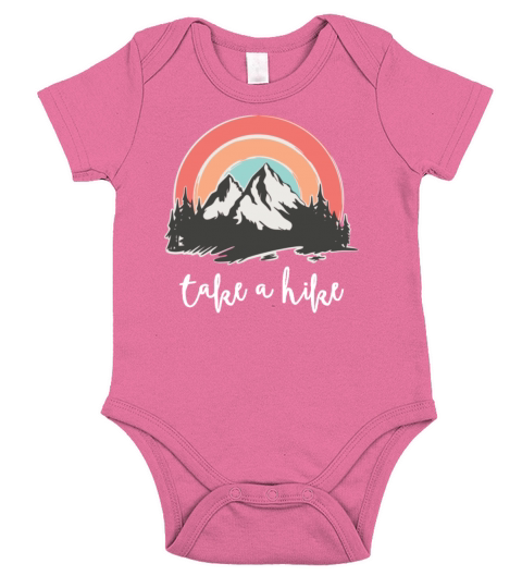 Take A Hike Retro Vintage Hiker Outdoors Camping N Short Sleeve Baby One-Piece
