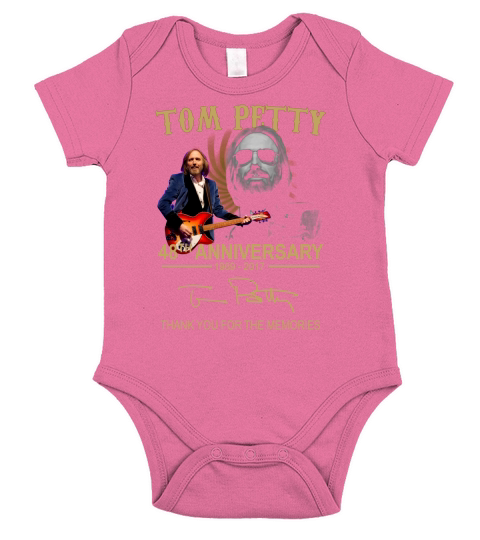 Tom Petty 48th anniversary 1969-2017 signed thank you memories shirt Short Sleeve Baby One-Piece