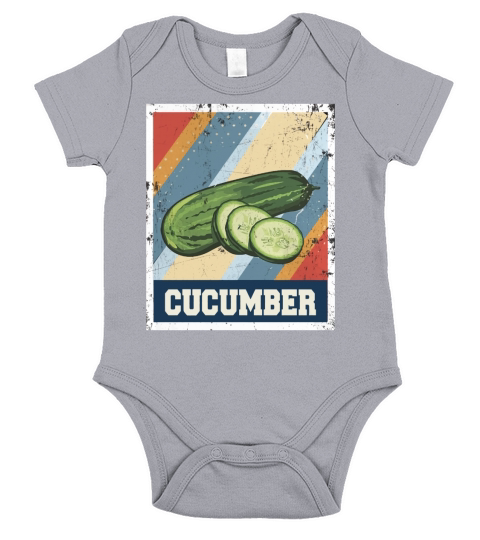 vintage style Cucumber Short Sleeve Baby One-Piece