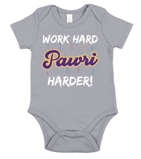 Work hard Pawri Harder Party harder funny Pakistan Short Sleeve Baby One-Piece