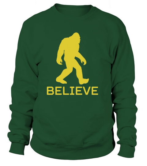 Believe Classic Bigfoot Sasquatch Silhouette T Sweatshirt Unisex