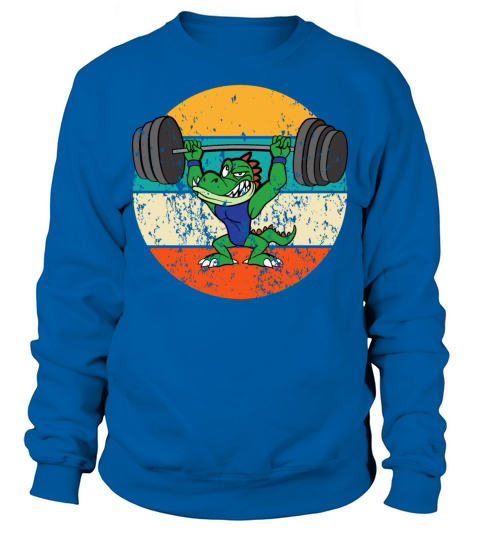 Crocodile Alligator Weightlifter Weightlifting Sweatshirt Unisex
