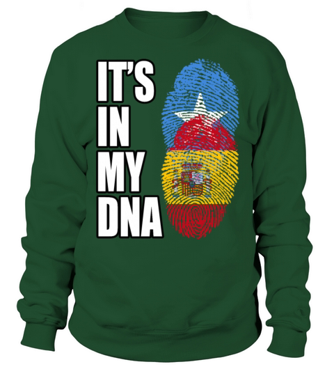 Somali And Spaniard Vintage Heritage DNA Flag Sweatshirt Unisex