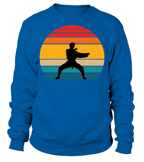Vintage Retro Karate Sweatshirt Unisex