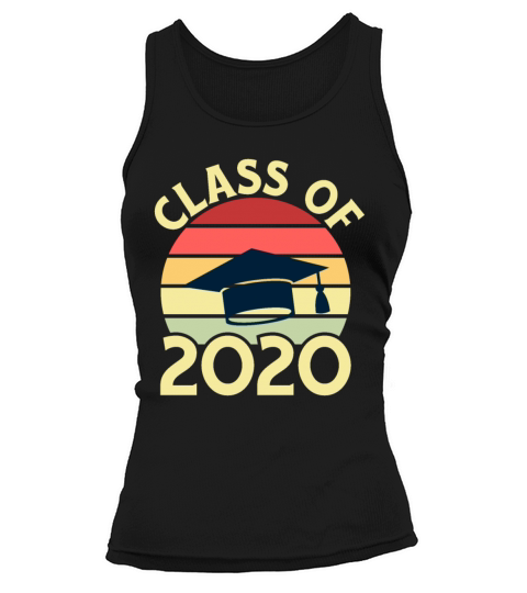 Class Of 2022 Vintage Sunset Graduation Hat Tank top Woman