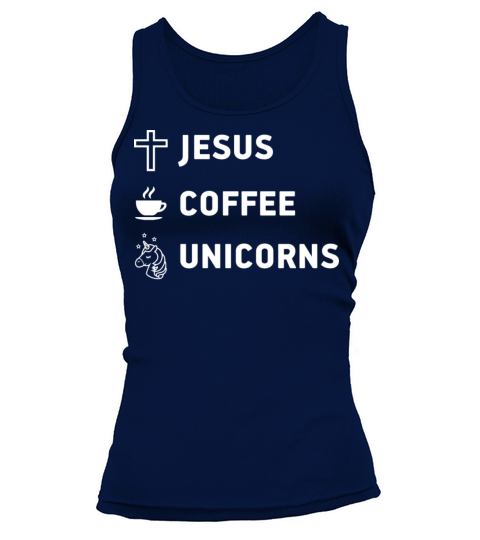 Jesus Coffee Unicorns Tank top Woman