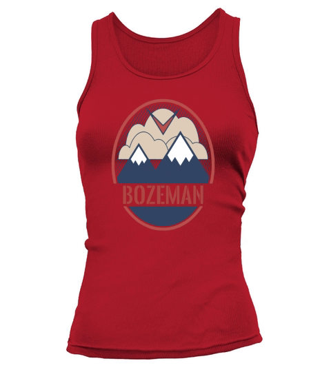 Retro Mountain &amp;amp; Bird - Bozeman Montana T-Shirt Tank top Woman