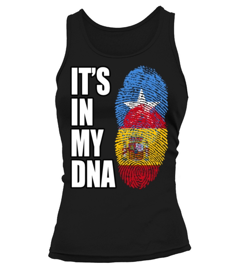 Somali And Spaniard Vintage Heritage DNA Flag Tank top Woman
