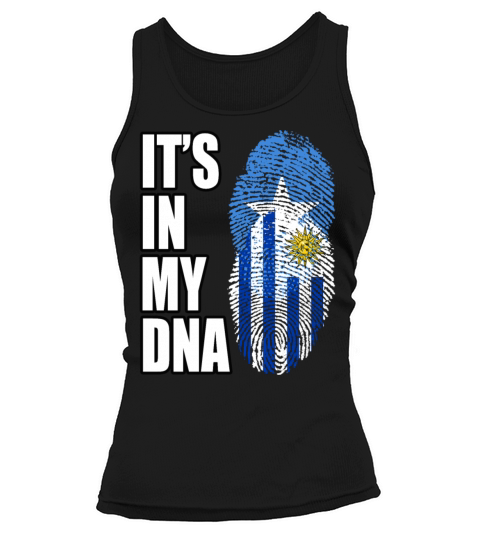 Somali And Uruguayan Vintage Heritage DNA Flag Tank top Woman