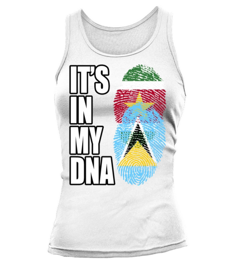 Surinamese And Saint Lucian Vintage Heritage DNA F Tank top Woman
