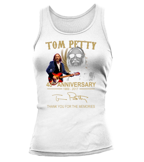 Tom Petty 48th anniversary 1969-2017 signed thank you memories shirt Tank top Woman