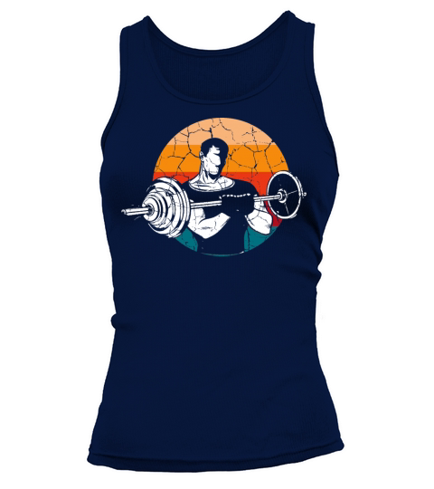 Vintage Body Builder Strong Person Gift Tank top Woman