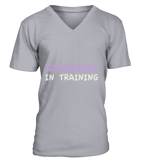 Grandma In Training Tshirt Baby Announcement Tee V-Neck T-shirt