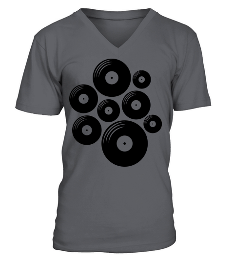 Pattern records vinyl V-Neck T-shirt