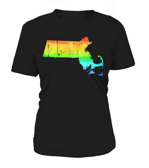 America State Massachusetts Gay Pride LGBT Pride Women's T-Shirt