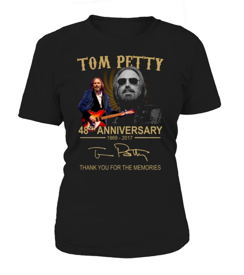 Tom Petty 48th anniversary 1969-2017 signed thank you memories shirt Women's T-Shirt