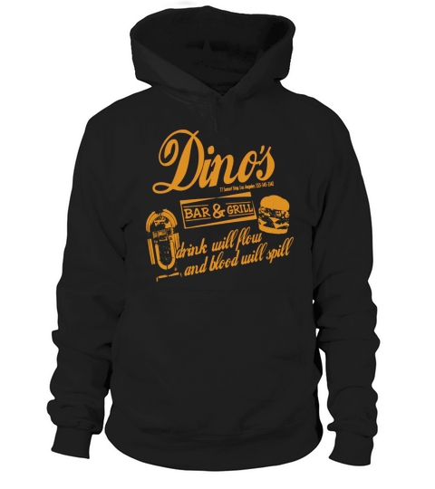 Dino Bar &amp;amp;amp; Grill Tshirt Hoodie Unisex