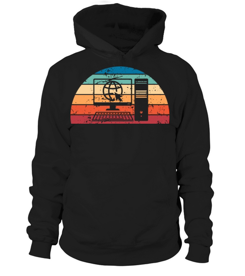 Retro Web Design Sunset Vintage programming Hoodie Unisex
