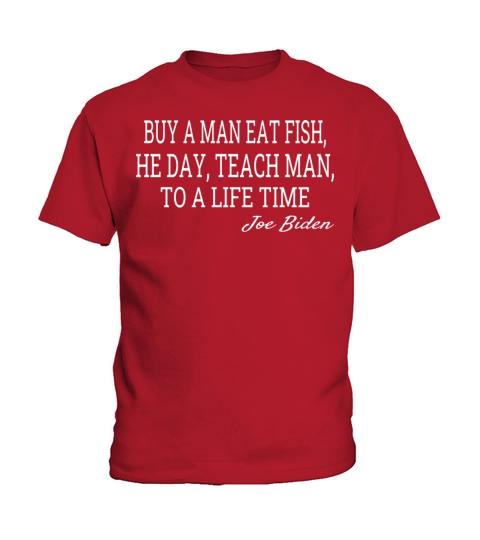 buy a man eat fish t-shirt Kids T-Shirt