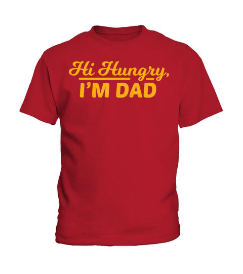Mens Vintage Hi Hungry, Im Dad Shirt Fathers Day Shirt Kids T-Shirt