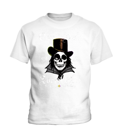 Original New Orleans Voodoo Doctor Goth Skull Halloween shirt Kids T-Shirt