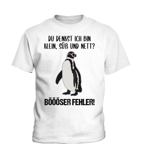 Penguin Small Sweet Nice Funny Quote Gift Kids T-Shirt